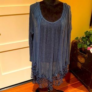 Free People Sheer Mini-Dress